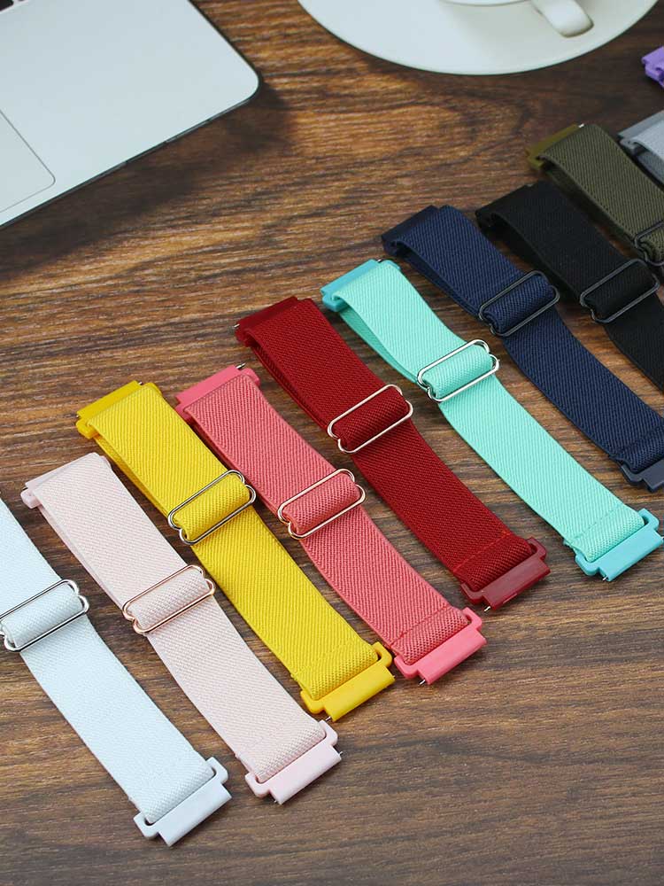 Titan Smartwatch Accessories - サムスンギャラクシーウォッチ用の伸縮性のある光沢のあるストラップ、ボヘミアンプライドブレスレット、Huawei gt 3-2-eバンド、6、5、pro、3、4、クラシック、アクティブ2、20mm、22mm