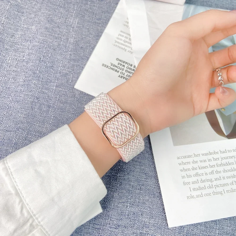 サムスンギャラクシーウォッチ用の伸縮性のある光沢のあるストラ - Titan Smartwatch Accessories のレビューと価格