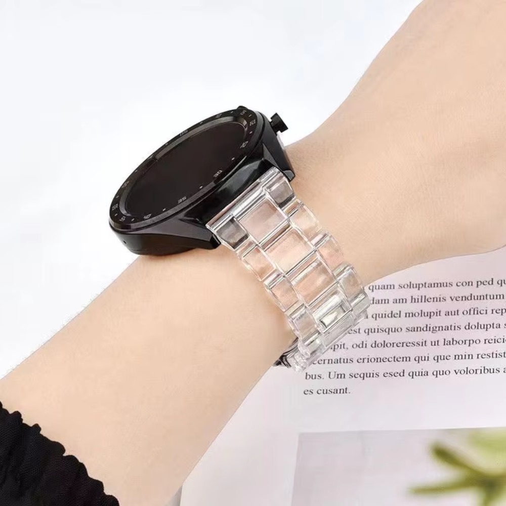 透明樹脂製の3リンクバンド。リンク外しツール付き。Samsu - Titan Smartwatch Accessories のレビューと価格