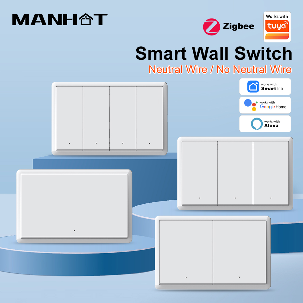 MANHOT ZigBee3.0 スマートスイッチ 中性線不 - Smart Accessories のレビューと価格