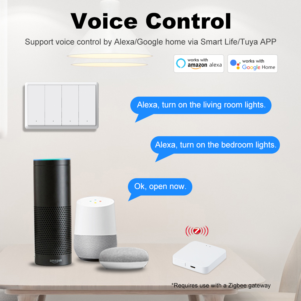 MANHOT ZigBee3.0 スマートスイッチ 中性線不 - Smart Accessories のレビューと価格